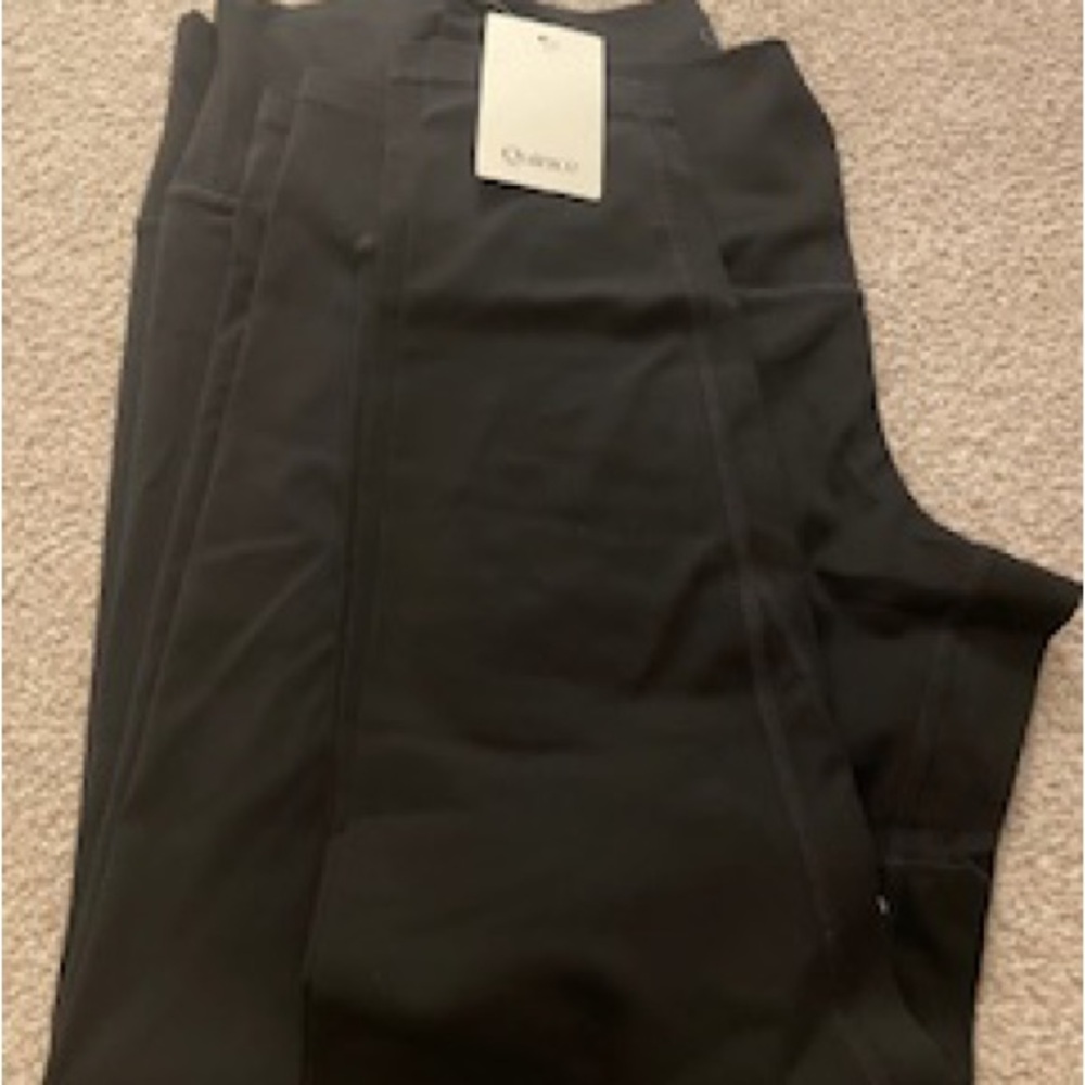 Quince Black Ultra-Form High-Rise Leggings